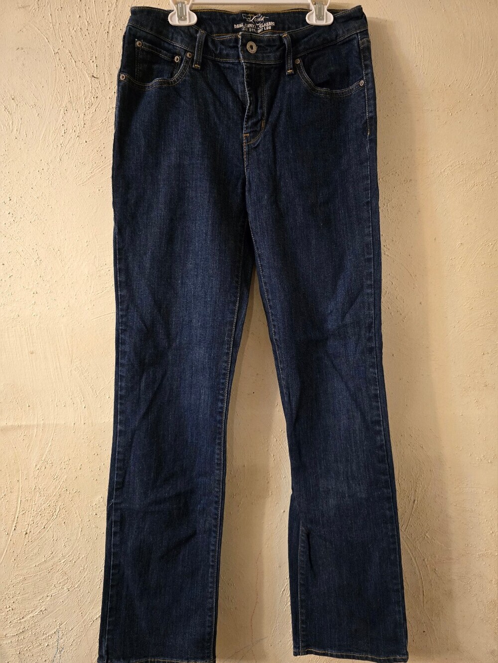 Levi's light and dark blue denim jeans